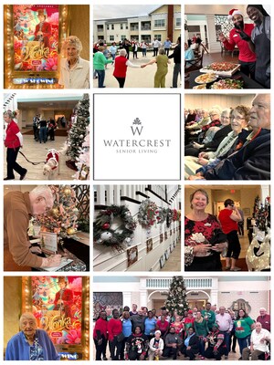 Residents at Watercrest Buena Vista Senior Living Community enjoyed a month full of holiday celebrations from dance parties to Festival of Trees events.  Watercrest Buena Vista is located in The Villages of Central Florida.